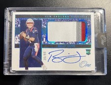 2022 Panini One #29 Bailey Zappe RC Rookie Patch Relic ON CARD Auto /99 RPA PMJS