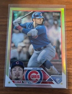 2023 SEIYA SUZUKI TOPPS SERIES 1 GOLD FOIL SP PARALLEL #183 -Cubs - Picture 1 of 1