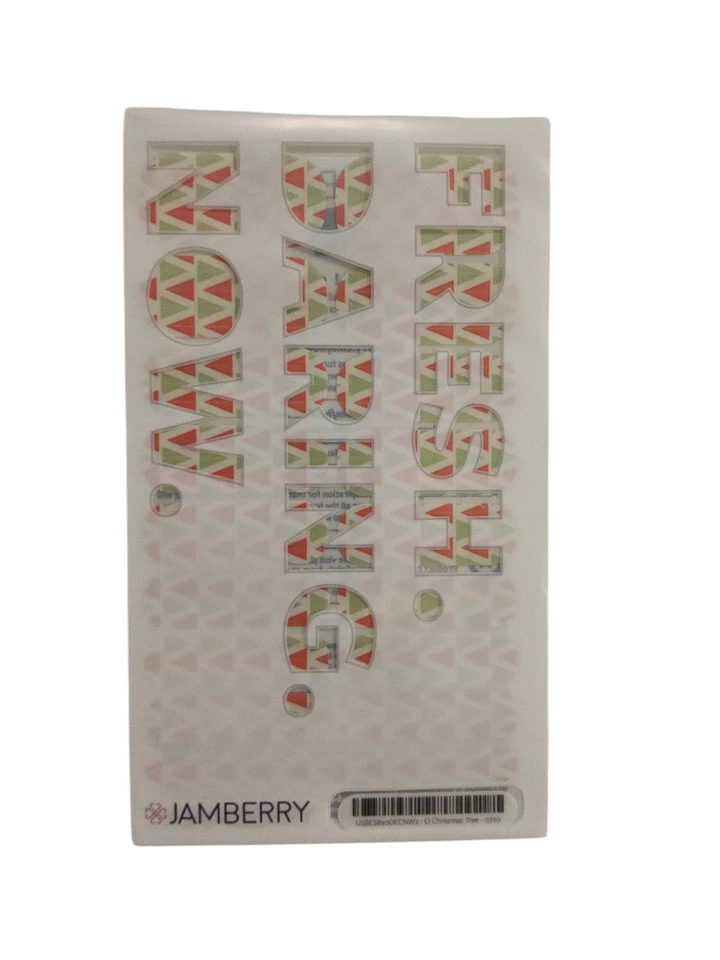 Juego de envoltura de uñas Jamberry, "O árbol de Navidad" Foto 1 de 1