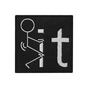 F**k it Embroidered Iron on Sew on Patch Badge For Clothes  - Picture 1 of 1