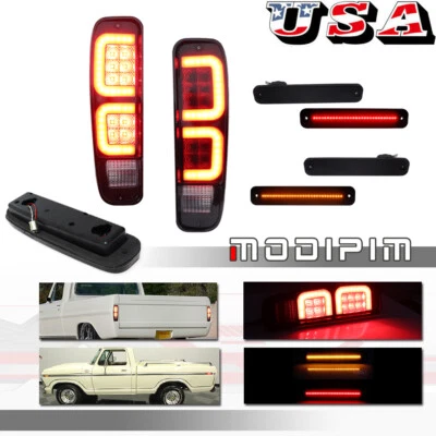 For FORD Truck 78 79 6pcs Tail Lights, Side Marker Front & Rear F100 F150 F250 Foto 1 de 4