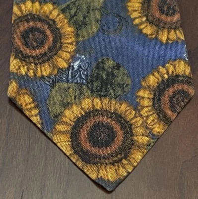 Vintage Structure Italian Fabric 100% Linen Men’s Neck Tie Made In USA  - Image 1 of 4