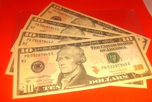 #4 FOUR  Sequential Consecutive Order 2017 A SERIES UNC 10.00 TEN DOLLAR Note - Picture 1 of 5