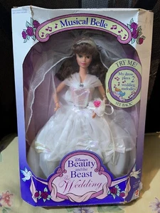 1993 Disney's Beauty and the Beast The Wedding "Musical Belle" Doll 10909 Mattel - Picture 1 of 14