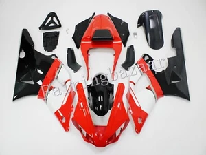 Fit for 2000 2001 YZF R1 Red Black White ABS Injection Drilled Fairing Kit - Foto 1 di 6