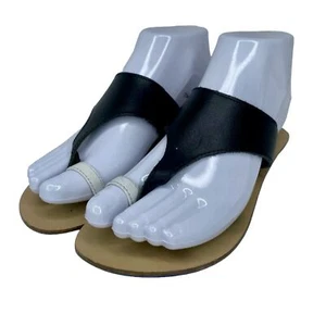 Sandalias sin cordones ANNA LUZ de cuero blanco y negro talla 5 (Estados Unidos), hechas en Brasil - Imagen 1 de 9