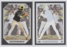 2017 Leaf History of Baseball 1991 Leaf Acetate Throwback Blake Rutherford #04