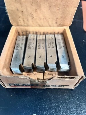 Ridgid 2 1/2   4-P HS NPSM Pipe Threading Replacement Die Set of 5 - Image 1 of 4