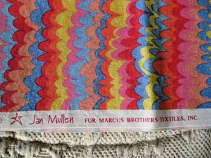 Jan Mullen Fabric for Marcus Bros Textiles Bohemian Melodiez New Waves Bright - Picture 1 of 5