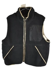 ASOS DESIGN Black Fleece Gilet Chest size 46" Mens Casual Outdoors Outerwear - Picture 1 of 8