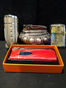 Lot of 4 Lighter's Featuring Ronson Crown Silver Plated. most working - Picture 1 of 8