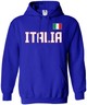 Threadrock Women's Italia Flag Hoodie – Italy Rome Italian Soccer Sweatshirt, Cotton Blend