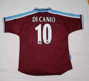 Maglia Di Canio West Ham Patch Premier League 1999-2001 Home Taglia L - Photo 1/5