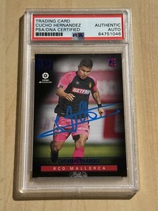Cucho Hernandez SIGNED AUTO 2019-20 Panini Chronicles La Liga Blue RC PSA/DNA