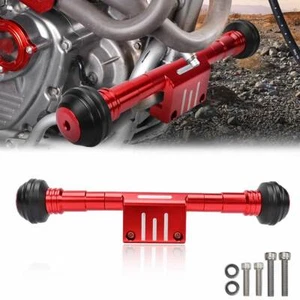 For Honda XR650L 1993-2024 Frame Slider Crash Protector Pad Red Aluminum AI - Picture 1 of 6