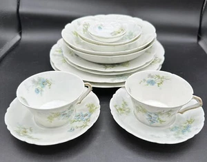 Antique Theodore Haviland Limoges Schleiger Set Of 2 Place Settings PLEASE READ - Picture 1 of 24