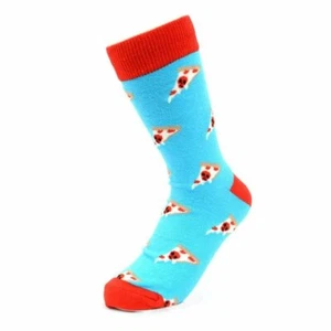 Women's Pizza Slize Fun Novelty Socks Blue - Picture 1 of 2