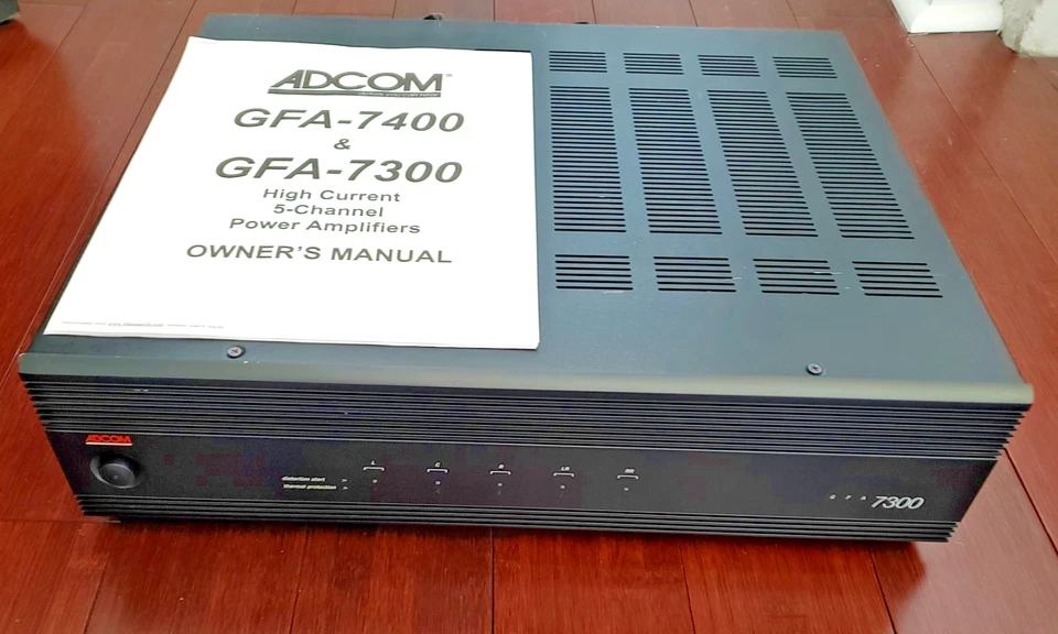 Adcom GFA-7300 5 Channel Amplifier Vintage + manual. great working unit - Image 1 of 4