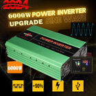 6000W Modified Sine Wave Power Inverter DC 12V to AC 240V Converter LCD Display