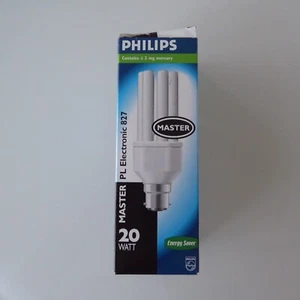 Philips Master PLE-R 20w/827 B22 230-240V Warm White Energy saving Light Bulb - Picture 1 of 4