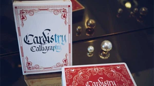 Cardistry Calligraphy (Red) Playing Cards - Out Of Print - Picture 1 of 4