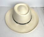 Stetson 10x Cowboy Hat 7 1/4 Royal Flush Natural 3” Brim