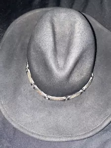 SCALA Authentic Black Wool Cowboy Hat One Size Hand Made. Men’s Large. - Picture 1 of 6