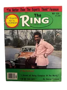The Ring May 1976 Vintage Sports Magazine Muhammad Ali, GEORGE FOREMAN, Cover🥊 - Picture 1 of 14