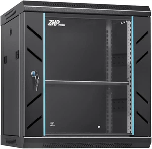 12U Server Rack Cabinet, Wall Mount Network Rack Enclosure Includes Locking Glas - Picture 1 of 7