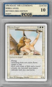 1994 MTG Revised 3rd Edition Serra Angel Graded FCGS 10 GEM MINT - Picture 1 of 2