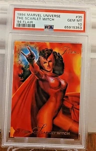 1994 Marvel Universe '94 Flair #35 SCARLET WITCH ~ PSA 10 ~ Gem Mint - Picture 1 of 3