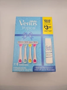 Gillette Venus Tropical Womens Razors Ultra Sensitive Shave Gel - Picture 1 of 2