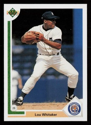 Lou Whitaker 1991 Upper Deck #367 Detroit Tigers Baseball Card - Image 1 of 2