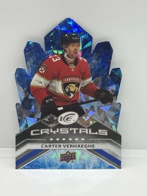 Carter Verhaeghe 2021-22 UD Ice #IC-23 ICE CRYSTALS - Florida Panthers - Image 1 of 2