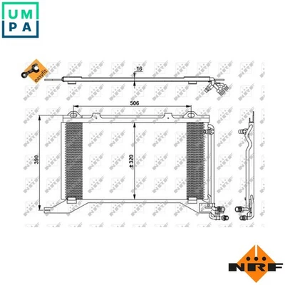 CONDENSER AIR CONDITIONING 35245 FOR MERCEDES-BENZ E-CLASS/Platform/Chassis 2.1L - Image 1 of 4