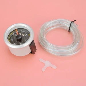 Car 2" 52mm Car Motor Universal Black Face LED 0-30 Vacuum Gauge Meter vb - Picture 1 of 7