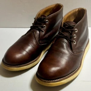 RED WING 3141 US8D 26cm Arbeit Chukka Stiefel, genarbtes Leder #1013 - Bild 1 von 19