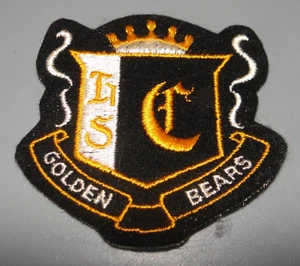 Patch Feltro Nero Ricamata Golden River Bears - Picture 1 of 2
