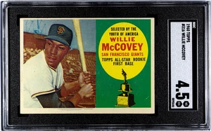 1960 Topps WILLIE MCCOVEY #316 VGEX+ SGC 4.5 San Francisco Giants Sharp Color TD - Picture 1 of 2