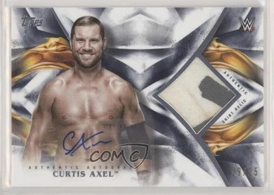 2019 Topps WWE Undisputed Relics Blue /25 Michael Mcgillicutty Curtis Axel Auto - Image 1 of 2