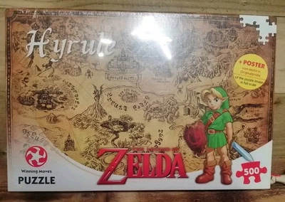 Legend of Zelda Hyrule Field 500 Piece Jigsaw Puzzle With Poster Inside - Image 1 of 2