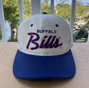 Cappello snapback Buffalo Bills vintage Sports Specialties NFL anni 90 linea singola scritta - Foto 1 di 7