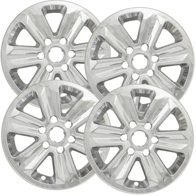 Set of 4 Chrome ABS 17 inch Impostor Wheel Skins for 15-20 Ford F-150 Rim Covers — 第 1/4 张图片