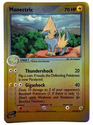 Manectric - EX Ruby & Sapphire 39/109 2003 - E Reader Pokémon - Reverse Holo NM - Image 1 of 2