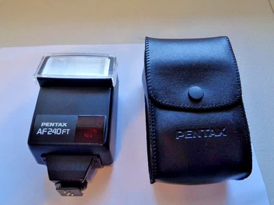 PENTAX AF240 FT Shoe mount Flash Clip on with case New - Image 1 of 4
