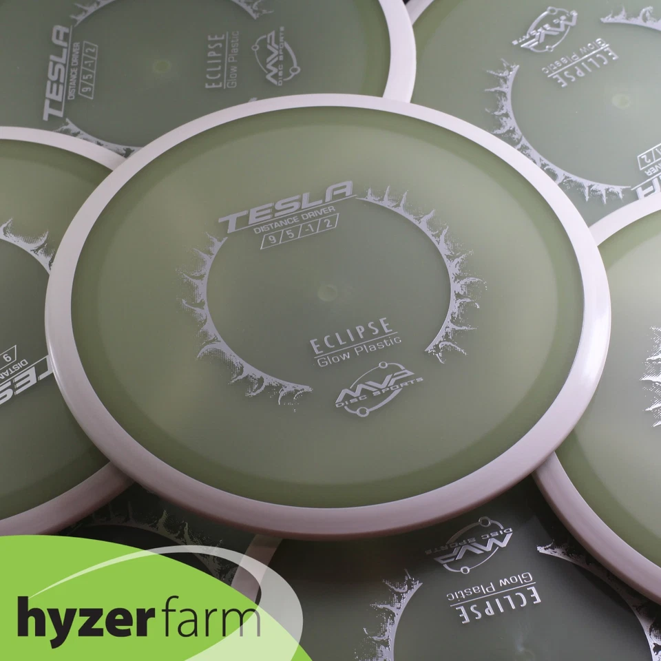 MVP ECLIPSE TESLA - GLOWS GREEN *pick your weight* Hyzer Farm disc golf driver - Image 1 of 1