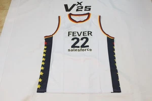 NUOVA maglia uomo Indiana Fever Caitlyn Clark Home bianco/blu taglia large - Foto 1 di 7