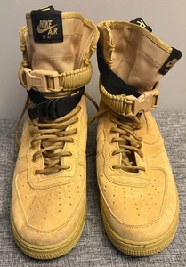 Nike SF Air Force 1 High Club Gold Wheat Suede Herren US Größe 12 #864024-700 - Bild 1 von 6
