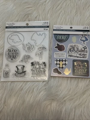 Libro de pegatinas y estampillas transparentes de Alicia en el País de las Maravillas de recuerdos Foto 1 de 4