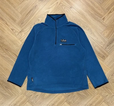 Rab Classic Polartec 1/4 Zip Pullover Blue Fleece Sweatshirt Men’s M - Image 1 of 4